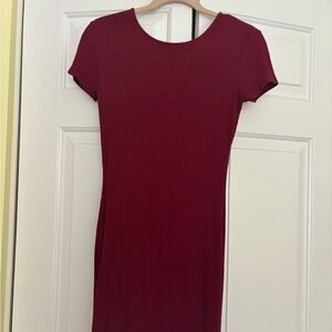 Maroon Bodycon Dress